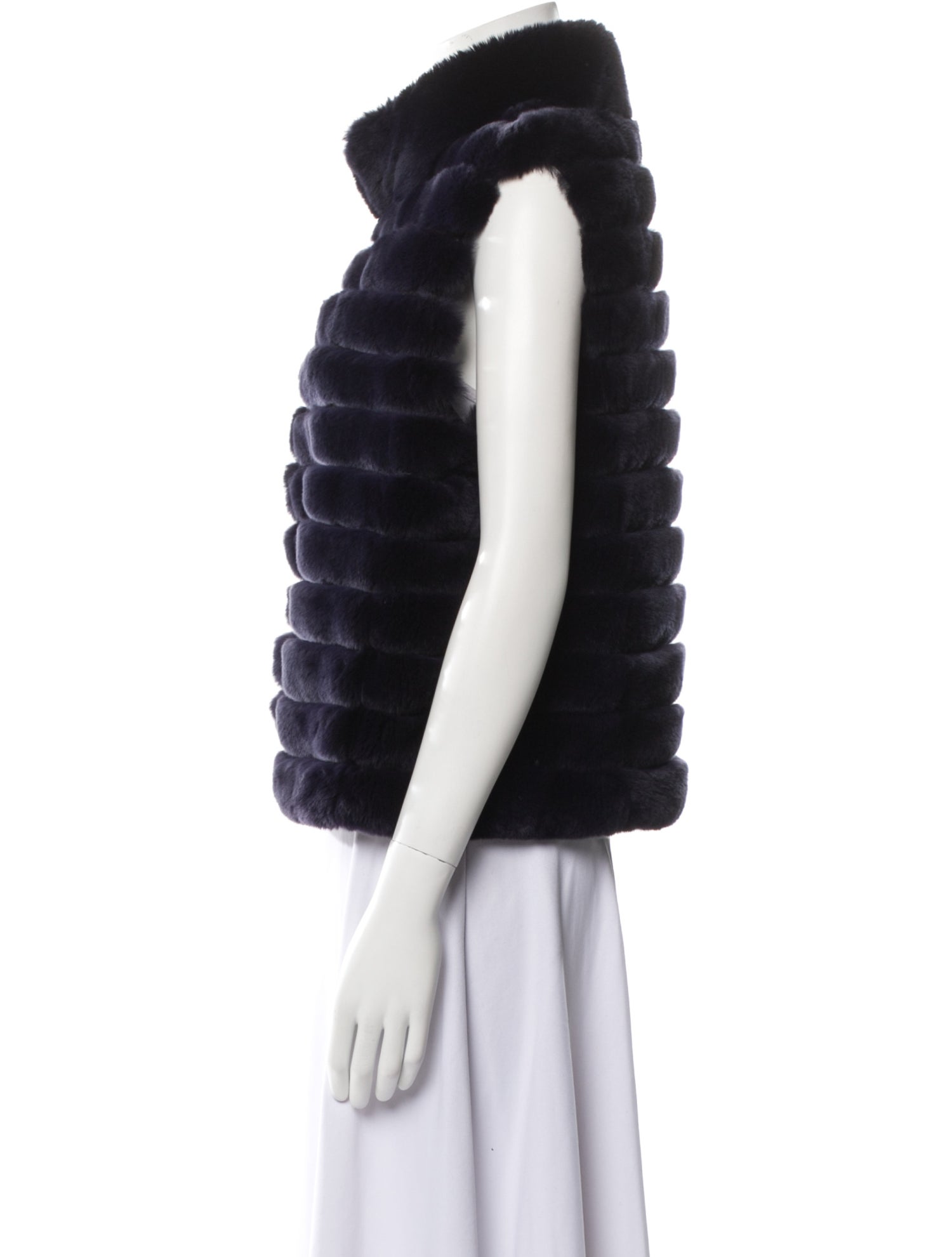 Trilogy Collection Michael Mccollom Striped Fur Jacket